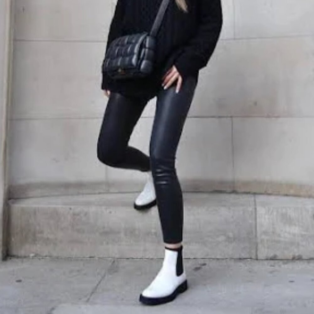 Commando Faux Leather Leggings | High Rise | Black | Size M